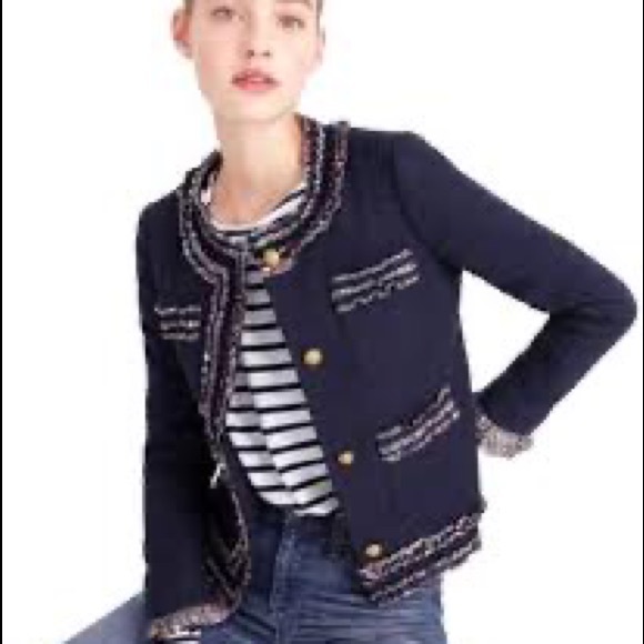 Jcrew lady jacket with liberty trim - Picture 2 of 3